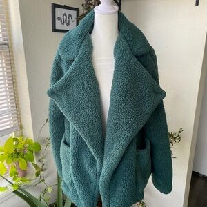 Cuddl Duds Deep Green Teddy Jacket